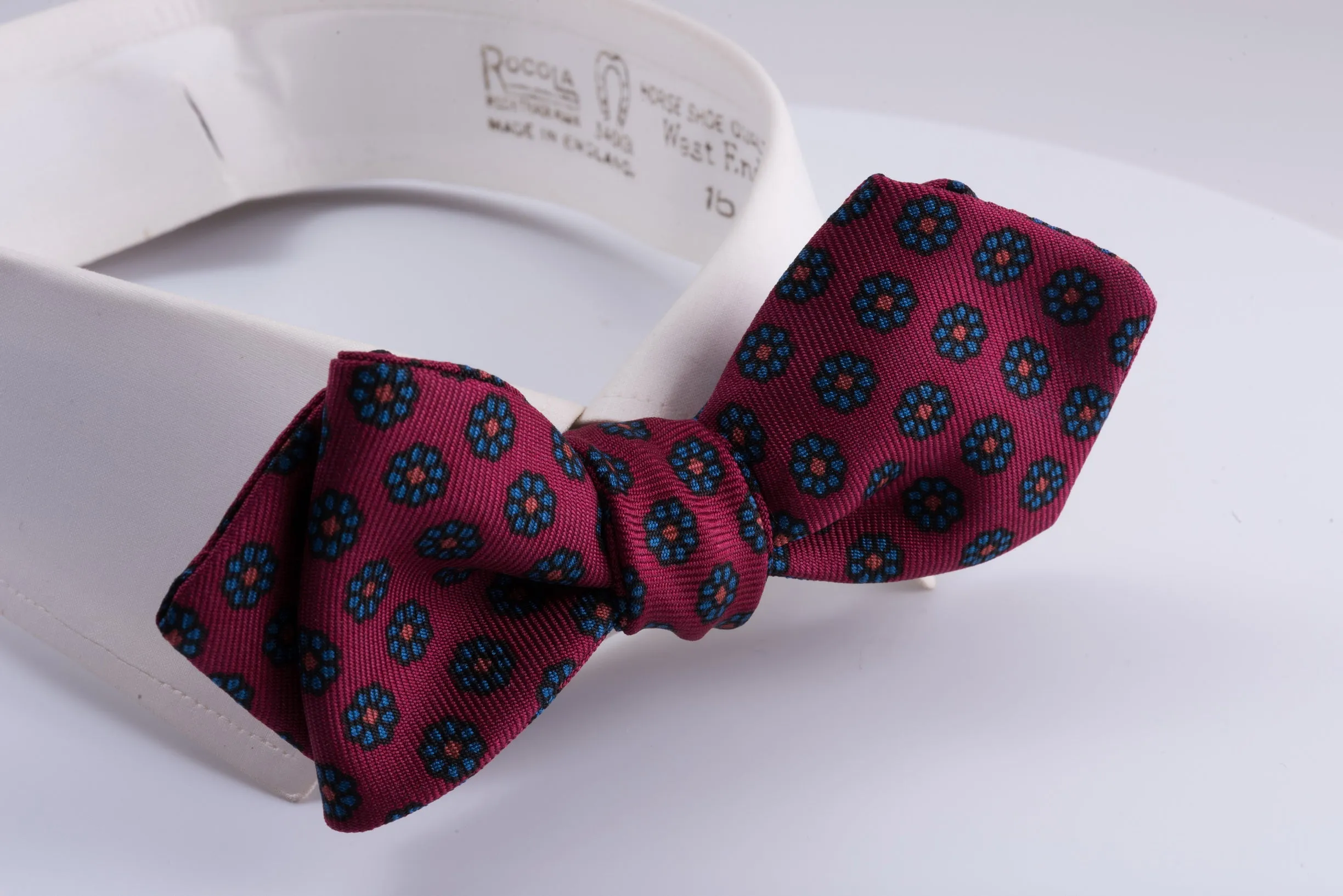 Red Ancient Madder Silk Neats Micropattern Bow Tie
