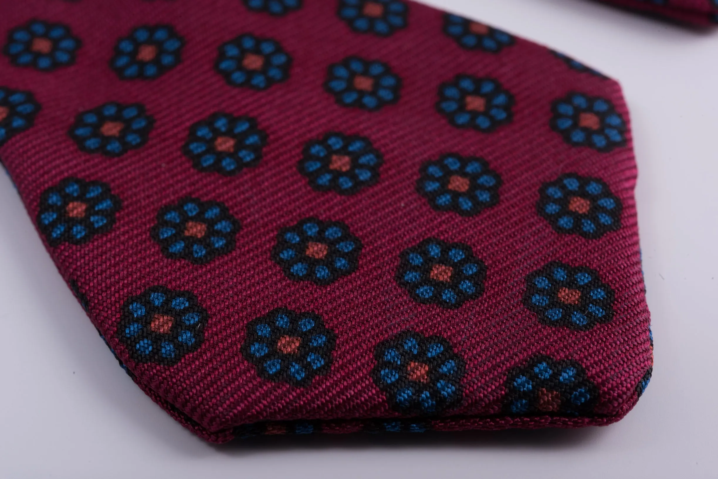 Red Ancient Madder Silk Neats Micropattern Bow Tie