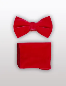 Red Velvet Bowtie and Hanky