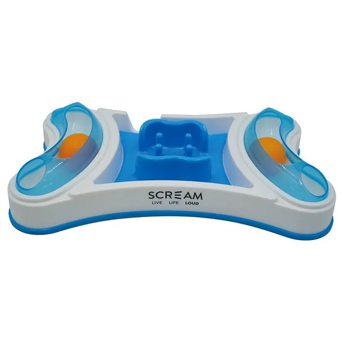 Scream 2-in-1 Slow Feed Interactive Cat Bowl