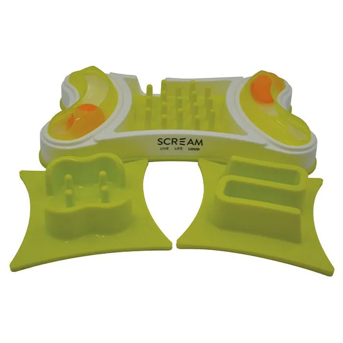Scream 2-in-1 Slow Feed Interactive Cat Bowl