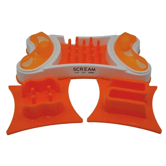 Scream 2-in-1 Slow Feed Interactive Cat Bowl