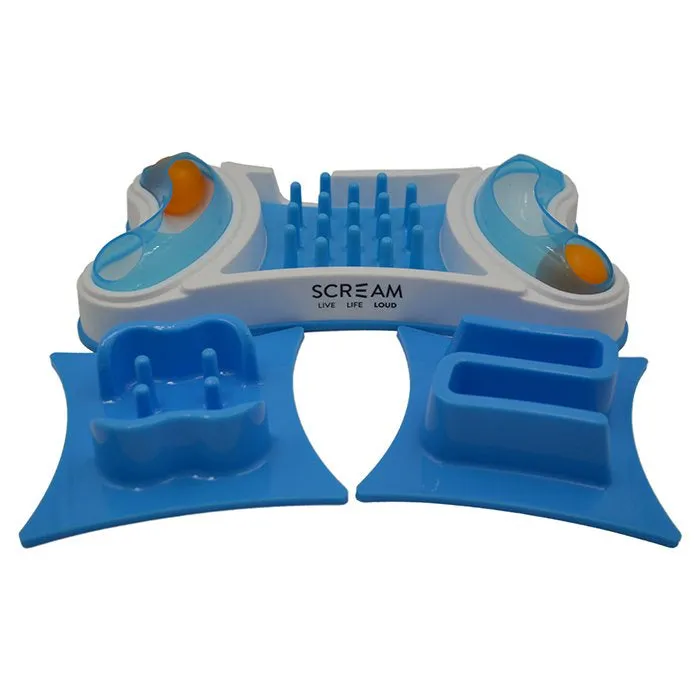 Scream 2-in-1 Slow Feed Interactive Cat Bowl
