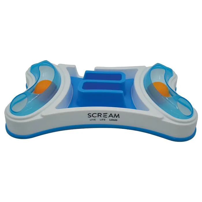 Scream 2-in-1 Slow Feed Interactive Cat Bowl