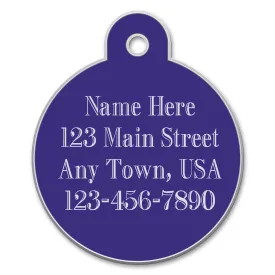 Small Circle Custom Personalized Dog Tags