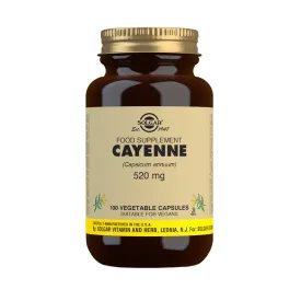Solgar Cayenne 520mg 100 Veggie Capsules