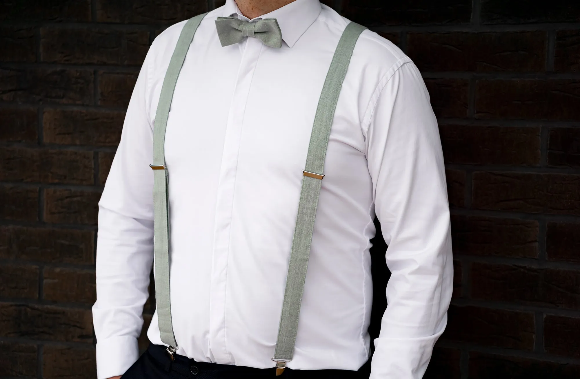 Stand Out on Your Big Day with Our Eco-Friendly Teal Linen Wedding Bow Ties for Men