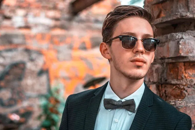 Stand Out on Your Big Day with Our Eco-Friendly Teal Linen Wedding Bow Ties for Men