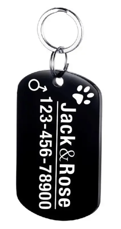 Stylish Personalized Stainless Steel Pet ID Tag for Your Furry Friend