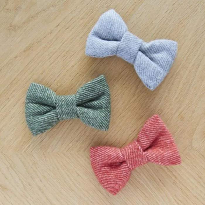 Sweet William - Tweed Dog Bow Tie - Green