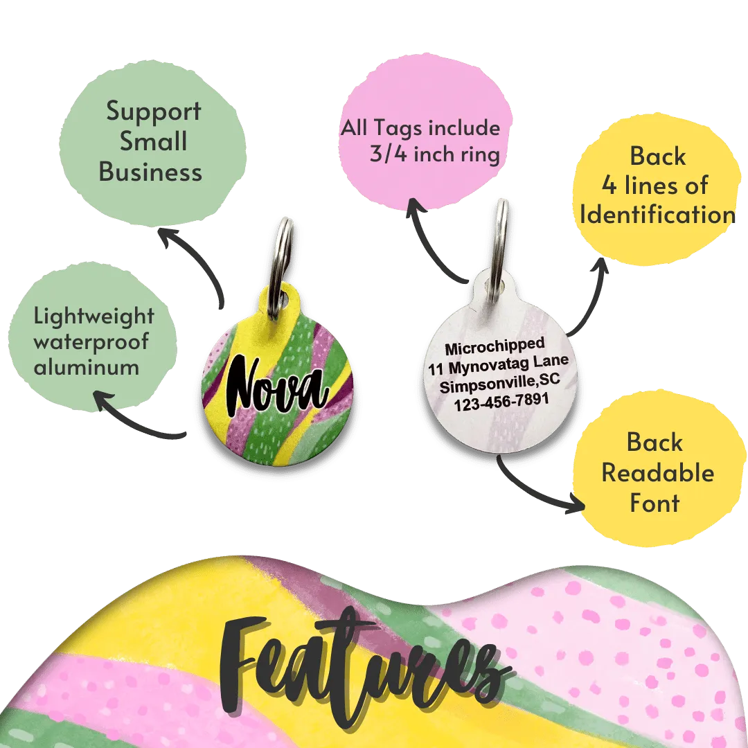 The Edge Circle Pet Tag