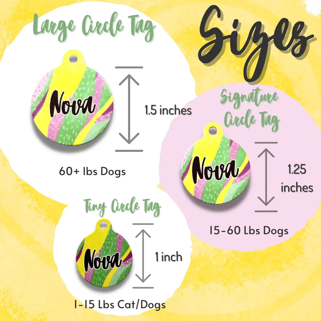 The Edge Circle Pet Tag