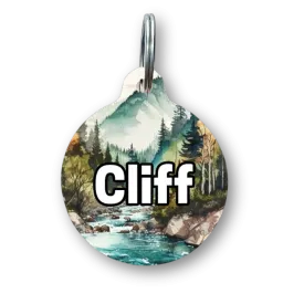The Edge Circle Pet Tag
