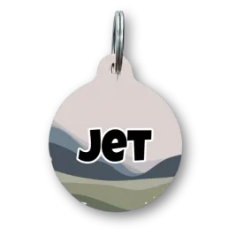 The Wave Circle Pet Tag