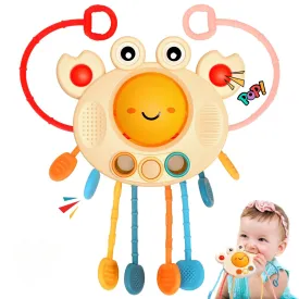 Toys For 18M Infant Food Grade Silicone Pull String Activity Toy