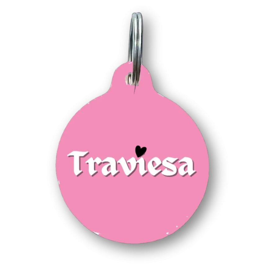 Traviesa Spanish Funny Dog Tag