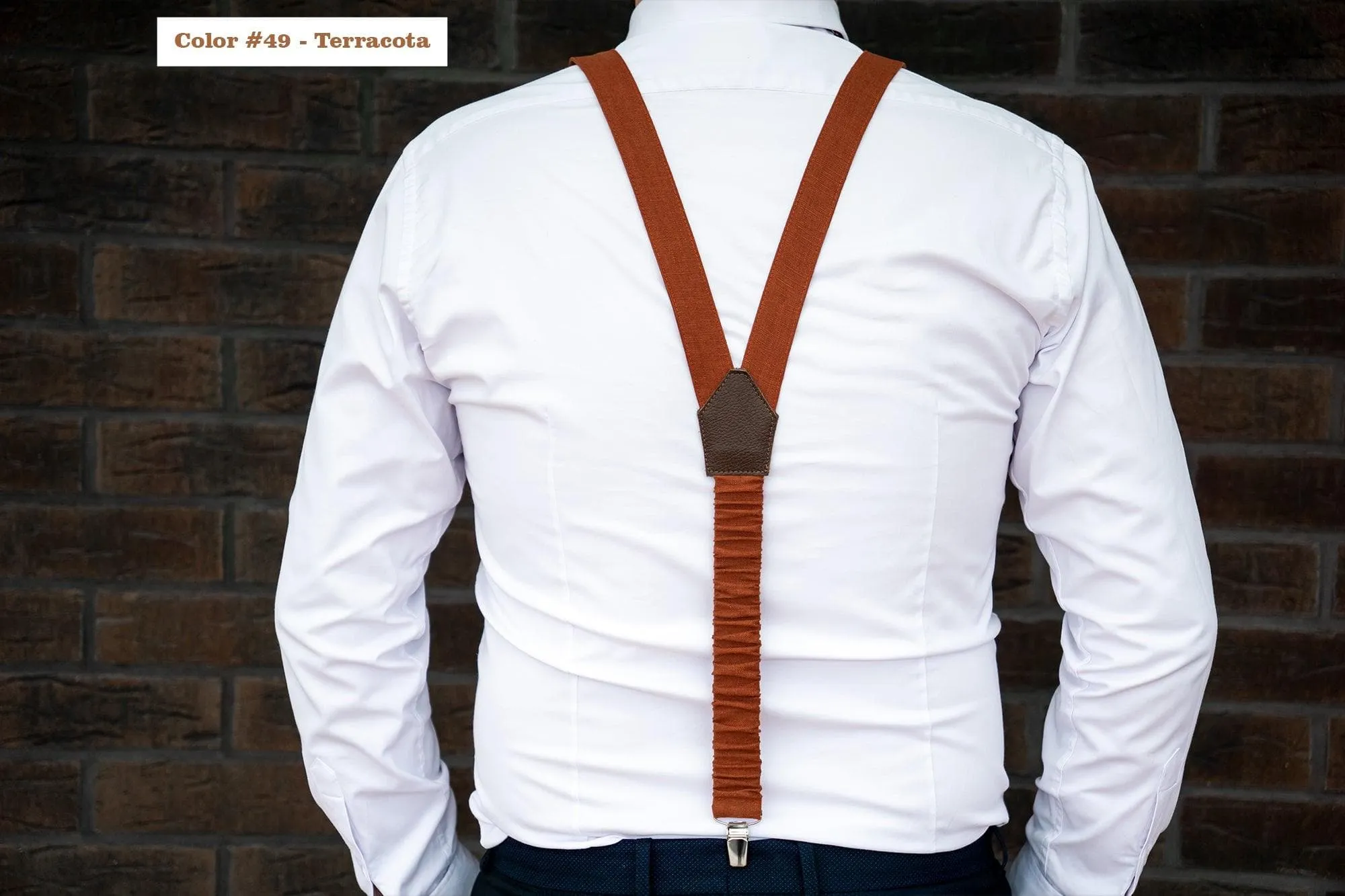 Vibrant Orange Linen Bow Tie - A Bold Accessory for Any Occasion