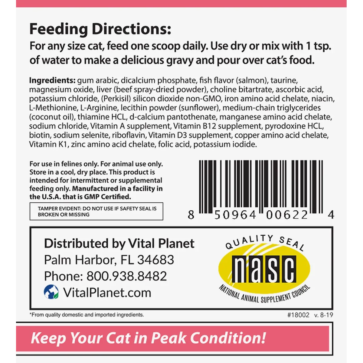 Vital Cat Multi-Vitamin 2.64 Oz. Powder (Fish Flavored)