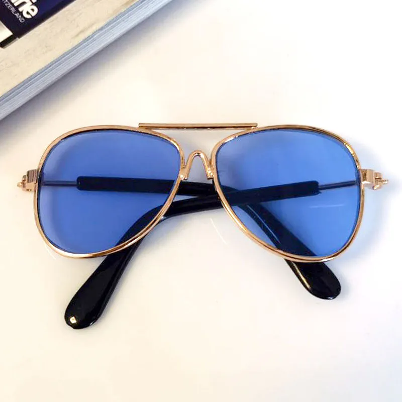 Wholesale New pet cat sunglasses small dog sunglasses Oval love glasses 9cm Photo cool props