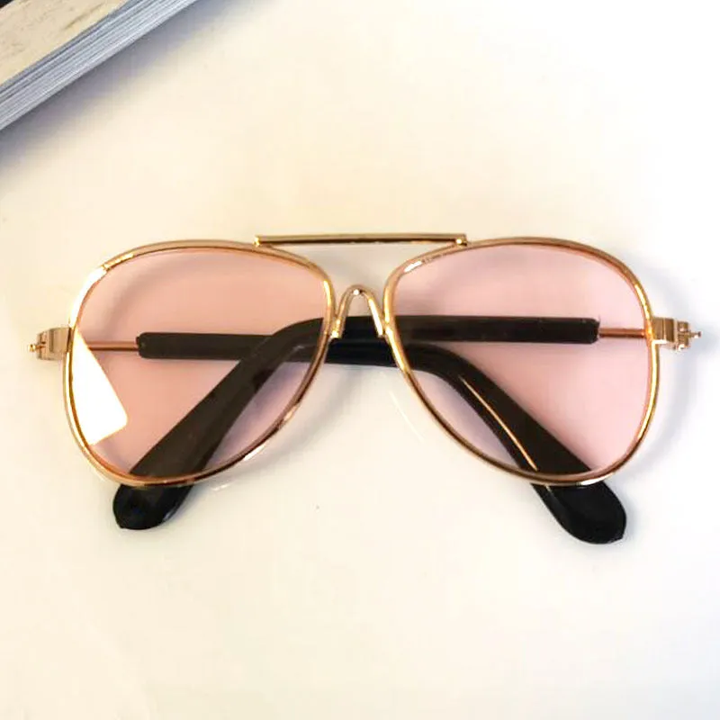 Wholesale New pet cat sunglasses small dog sunglasses Oval love glasses 9cm Photo cool props