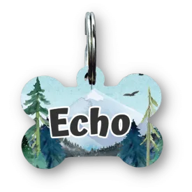 Wild Border Bone Dog Tag